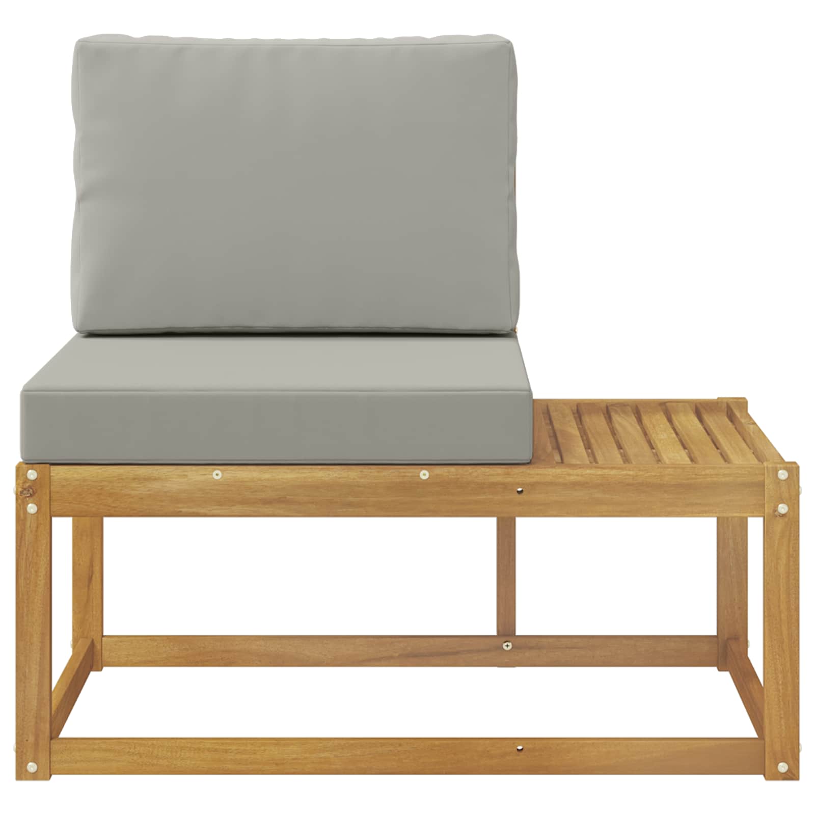 Buiten Eind Sofa Wit 91 x 63 x 73 cm Massief Acaciahout image 3