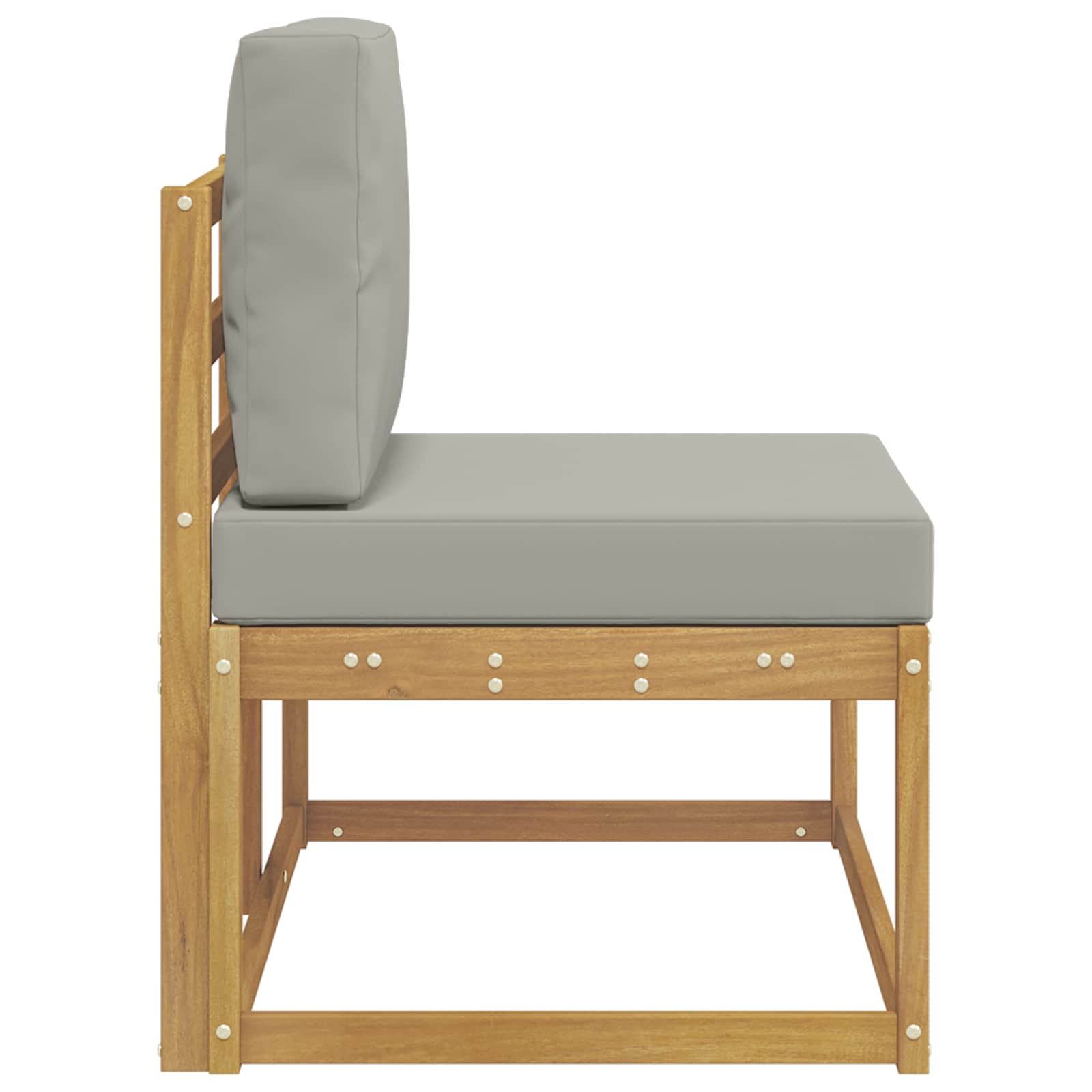 Buiten Eind Sofa Wit 91 x 63 x 73 cm Massief Acaciahout image 4