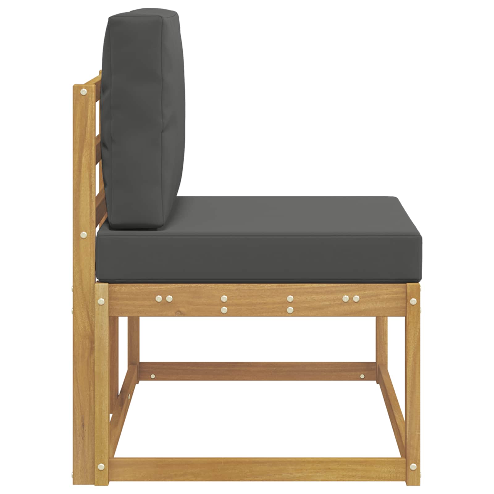 Buiten Eind Sofa Wit 91 x 63 x 73 cm Massief Acaciahout image 4
