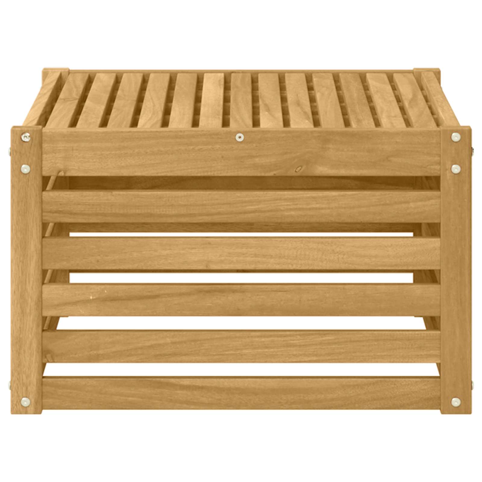 Buiten Tafel Massief Acaciahout Wit 59 x 59 x 37 cm image 3