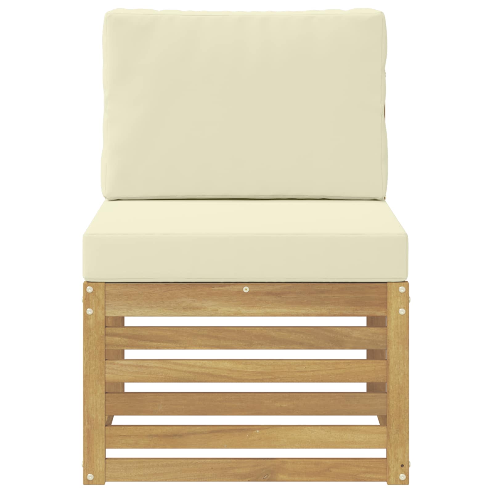 Buiten Midden Sofa Massief Acaciahout Wit image 3