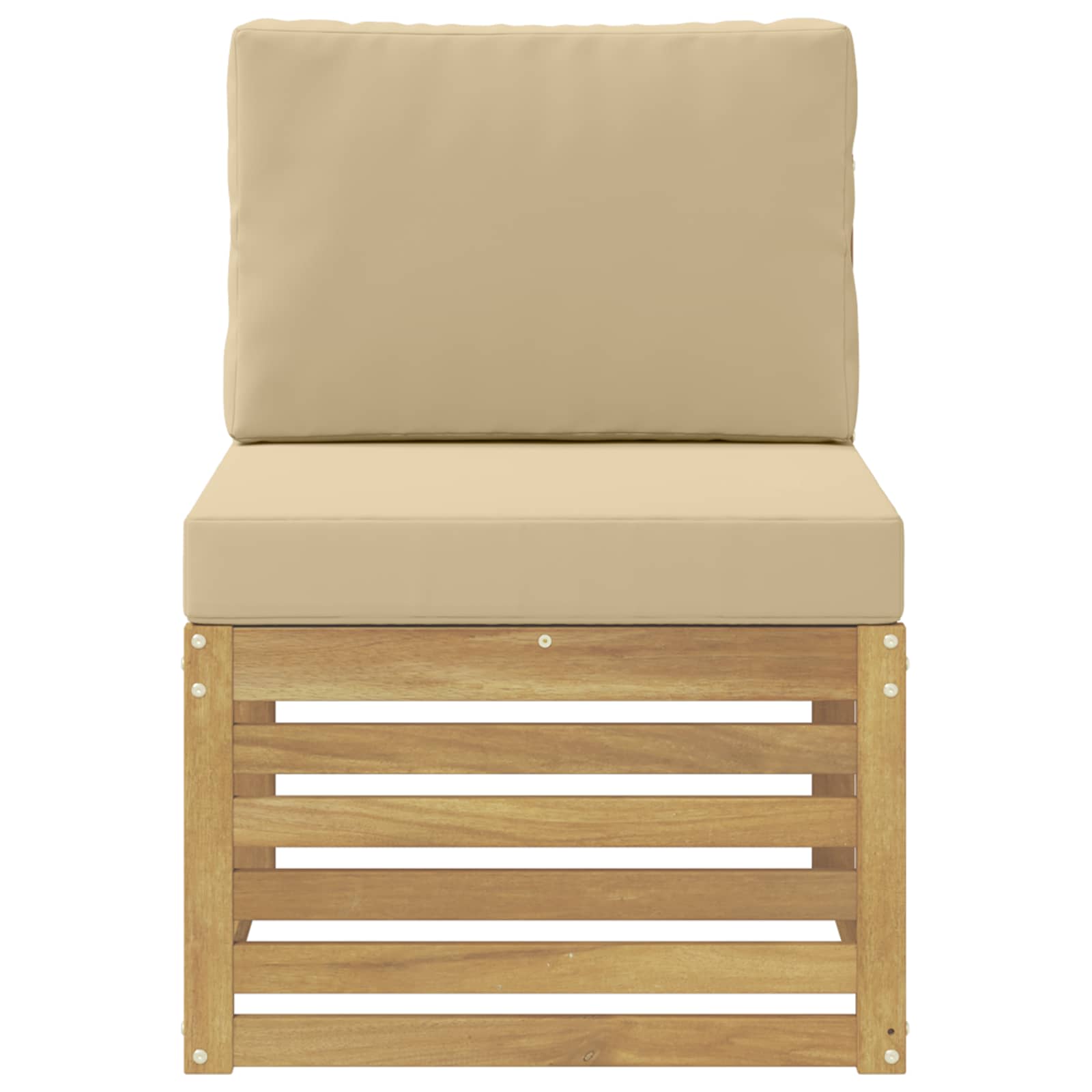 Buiten Midden Sofa Massief Acaciahout Wit image 3