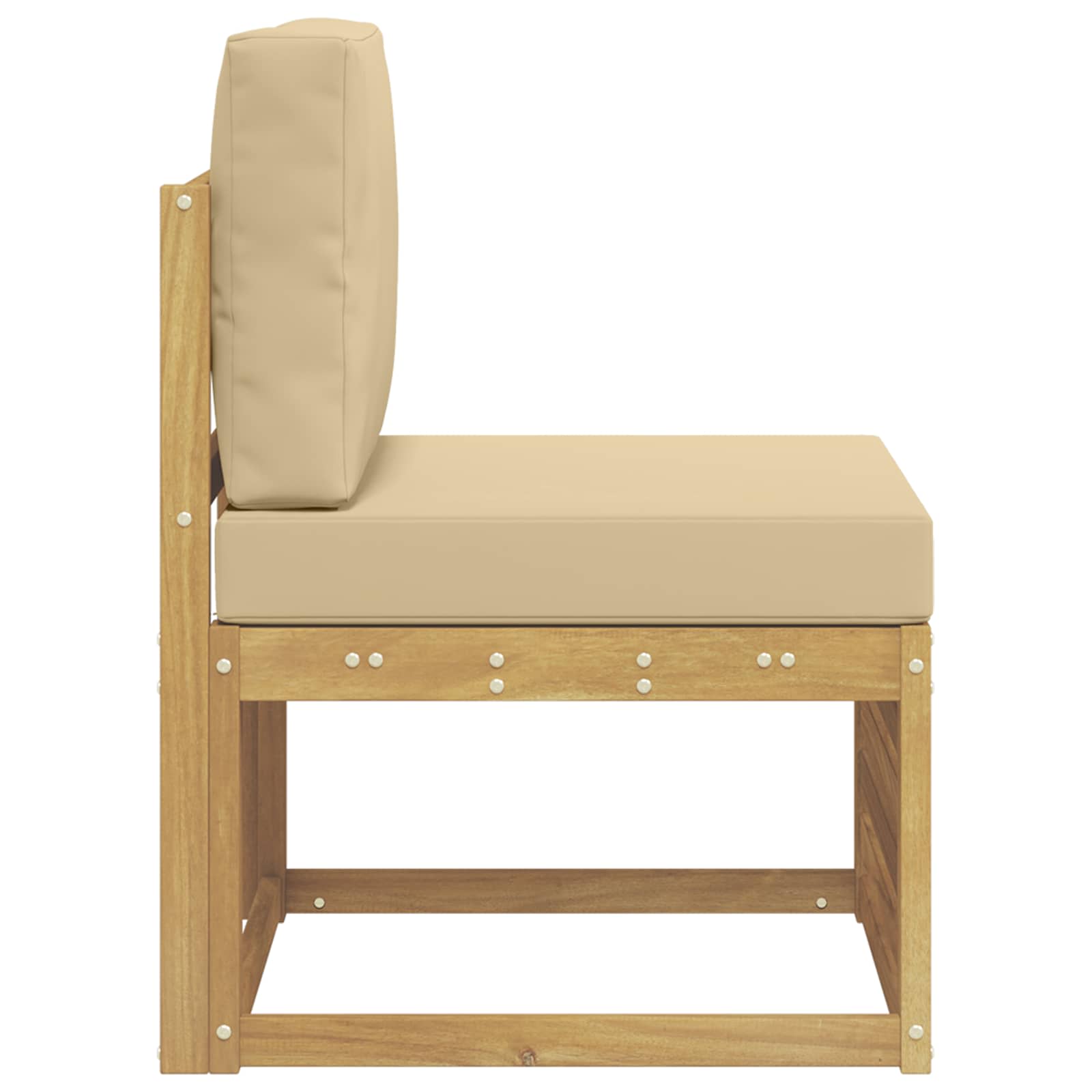 Buiten Midden Sofa Massief Acaciahout Wit image 4