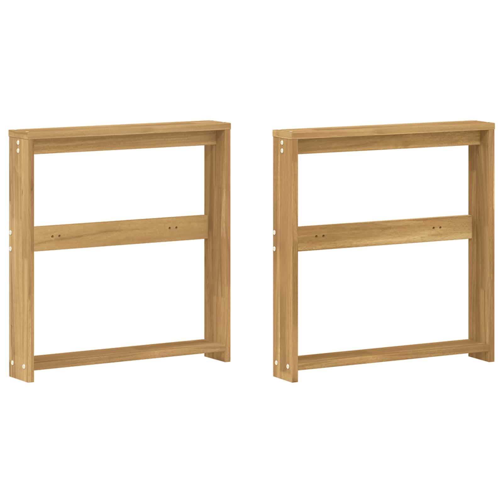 Käsinojien moduuli 2 pcs valkoinen 58,5 x 10 x 61 cm - Image 2