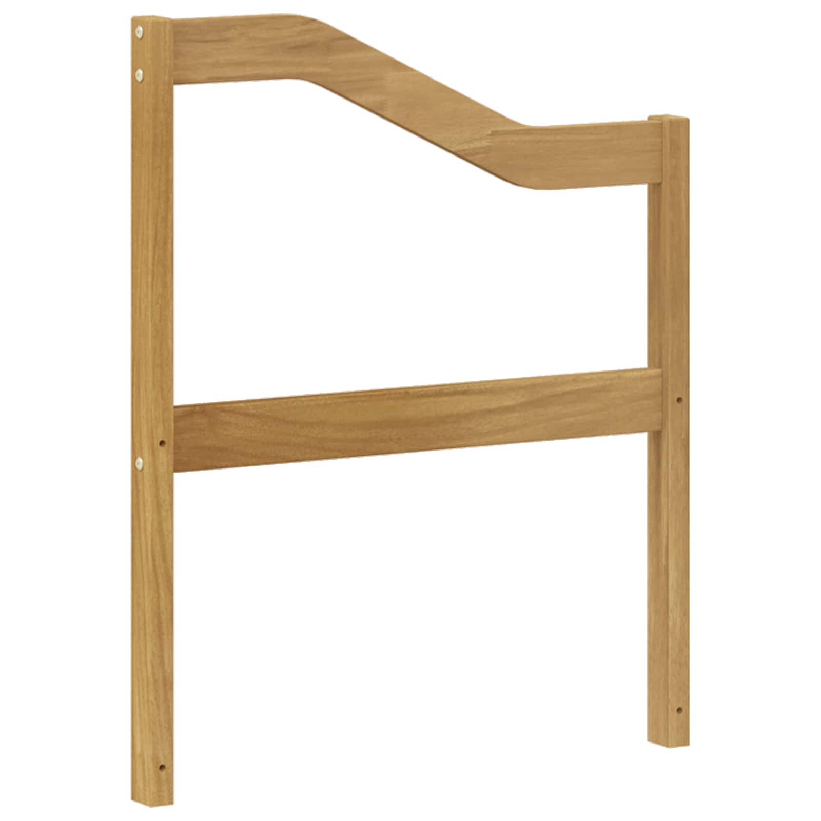 Armleuningmodule 2 pcs Wit 59 x 4 x 73 cm Massief Acaciahout image 4
