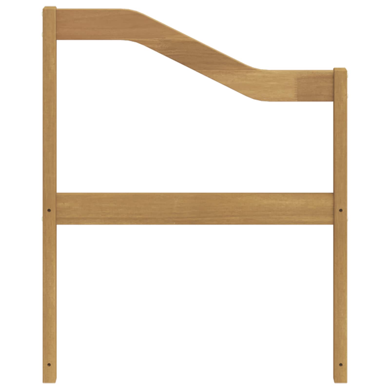 Armleuningmodule 2 pcs Wit 59 x 4 x 73 cm Massief Acaciahout image 5