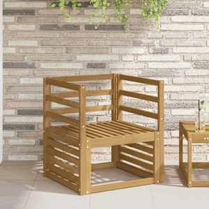 Modul naslonjal 2 pcs Bela 59 x 4 x 73 cm Masiven les akacije