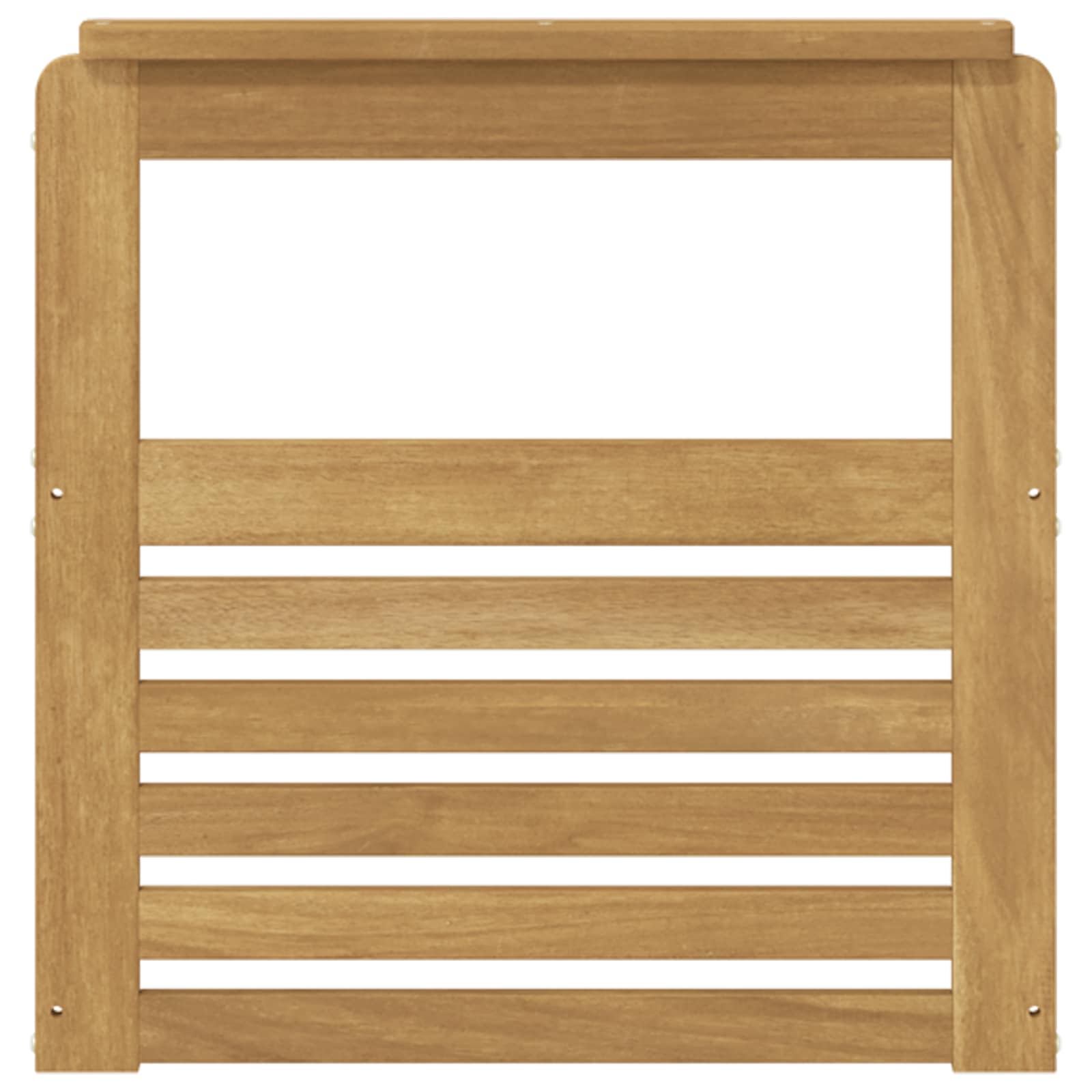 Armleuningen Module 2 pcs Wit 59 x 6 x 61 cm Massief Acaciahout image 5