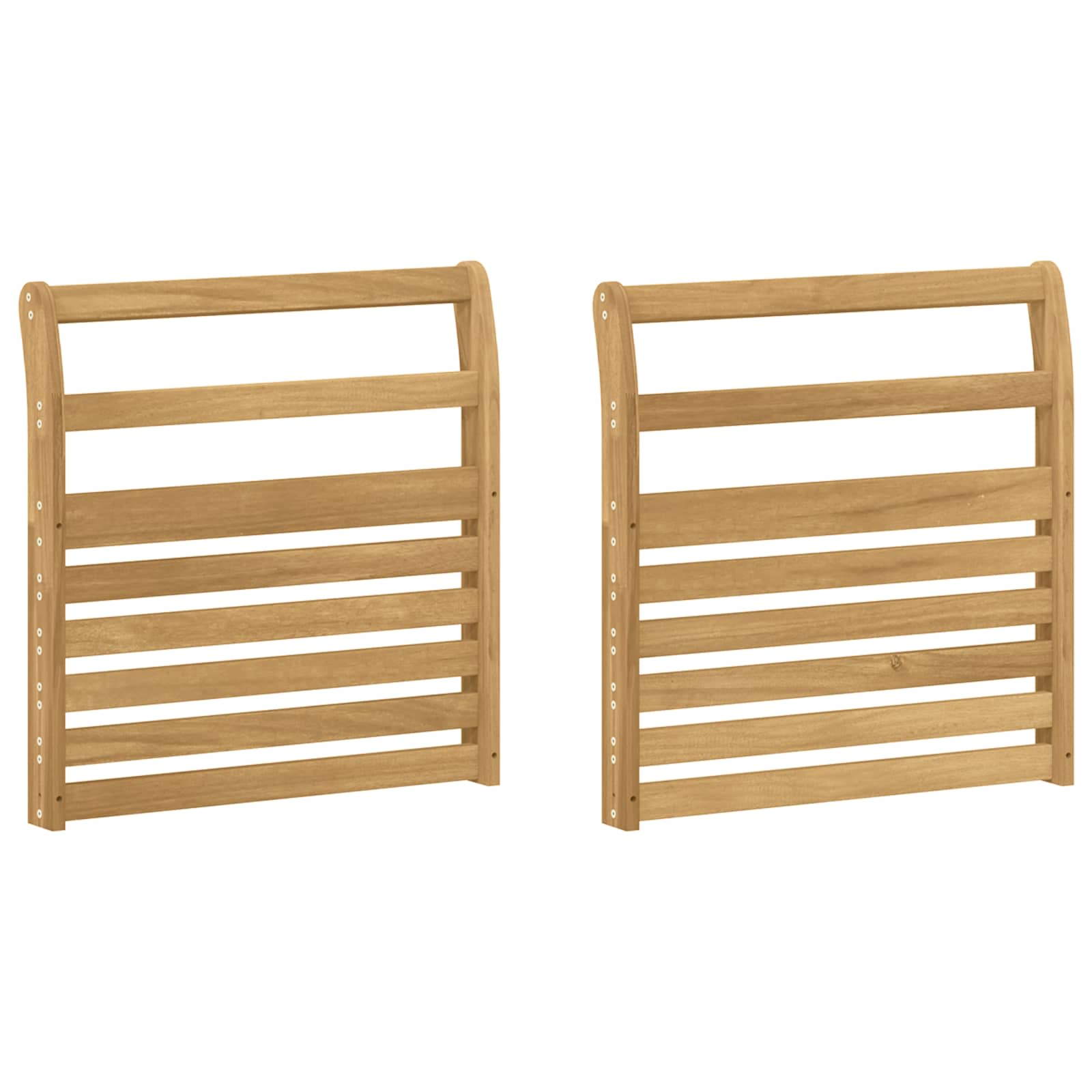 Käsinojien moduuli 2 pcs valkoinen 58,5 x 8 x 60 cm - Image 2