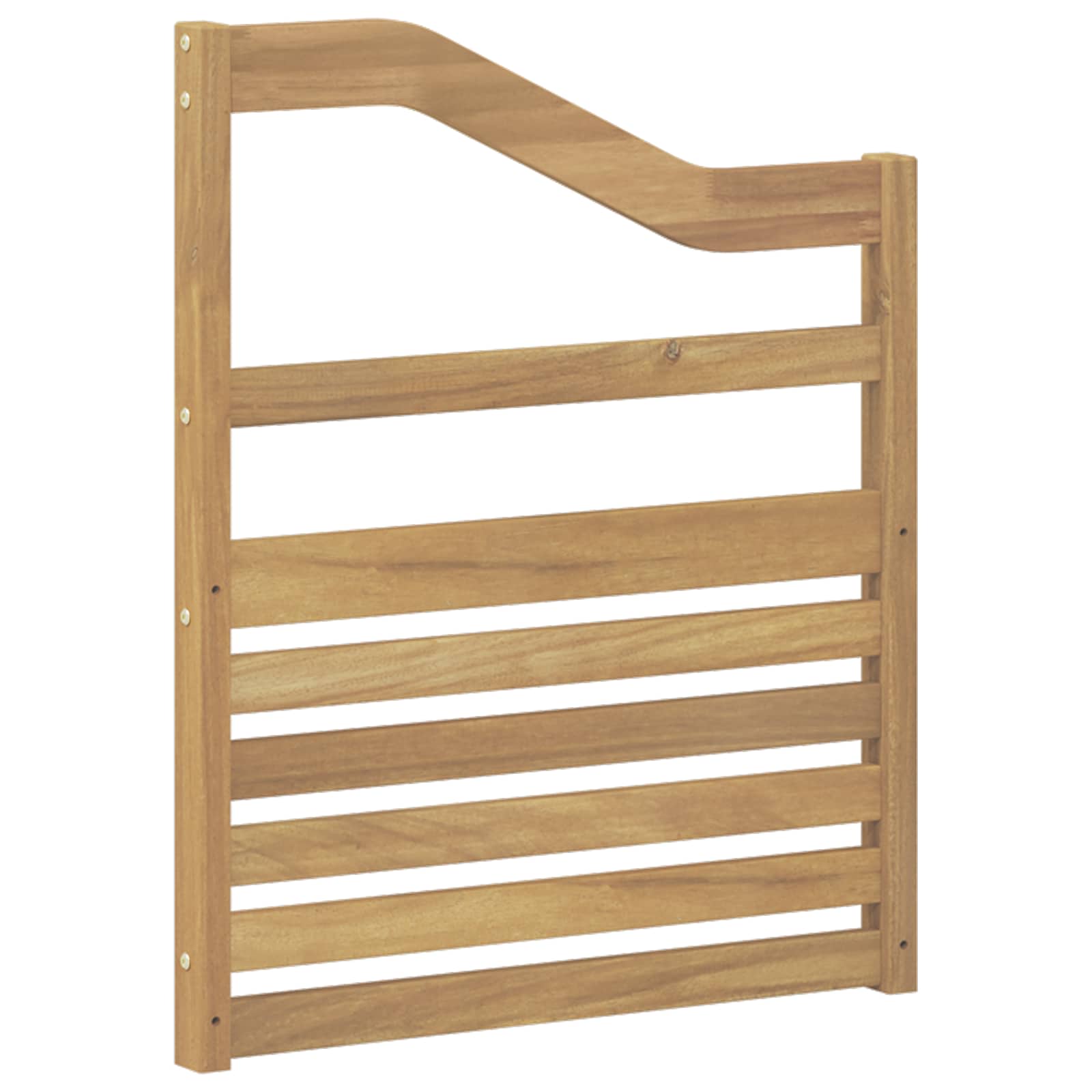 Armleuningen Module 2 pcs Wit 59 x 4 x 73 cm Massief Acaciahout image 4