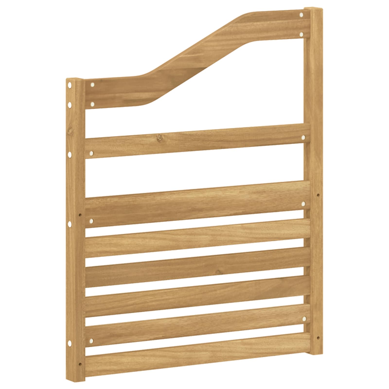 Armleuningen Module 2 pcs Wit 59 x 4 x 73 cm Massief Acaciahout image 7