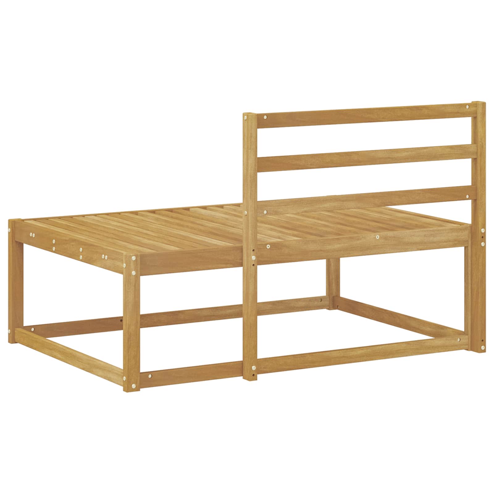 Buiten Eind Sofa Wit 115 x 83 x 73 cm Massief Acaciahout image 5