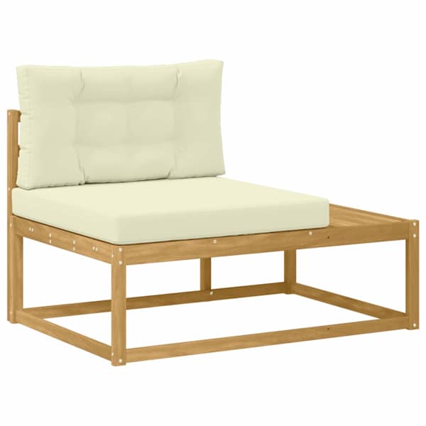 vidaXL V&auml;lim&ouml;&ouml;bel L&otilde;ppdiivan padjaga Valge 115 x 83 x 73 cm Pol&uuml;ester