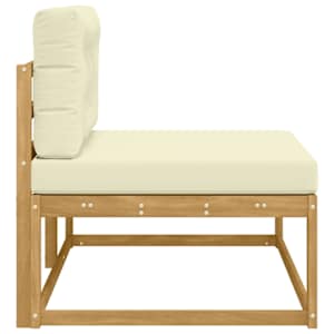 Venkovní koncová pohovka Bílá 115 x 83 x 73 cm Polyester - obrázek 4