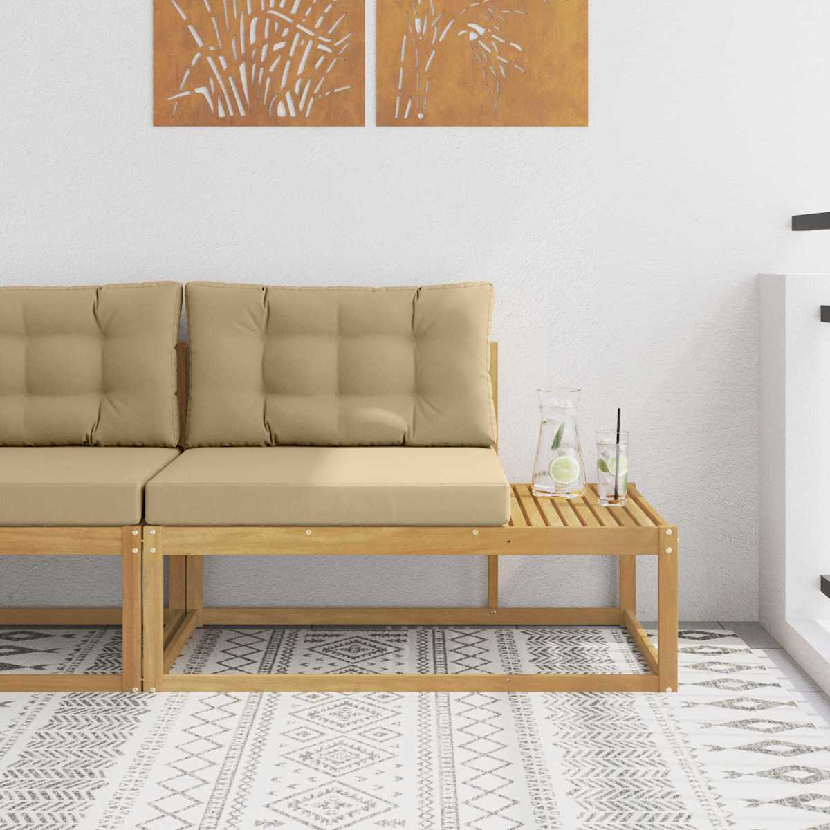 Udendørs Modulsofa med pude 115 x 83 x 73 cm Polyester
