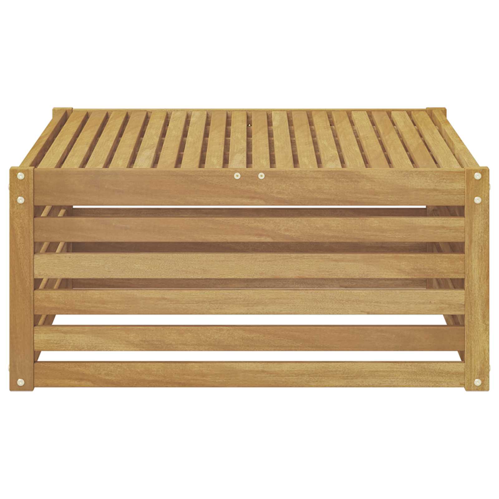 Buiten Tafel Massief Acaciahout Wit 79 x 79 x 37 cm image 3