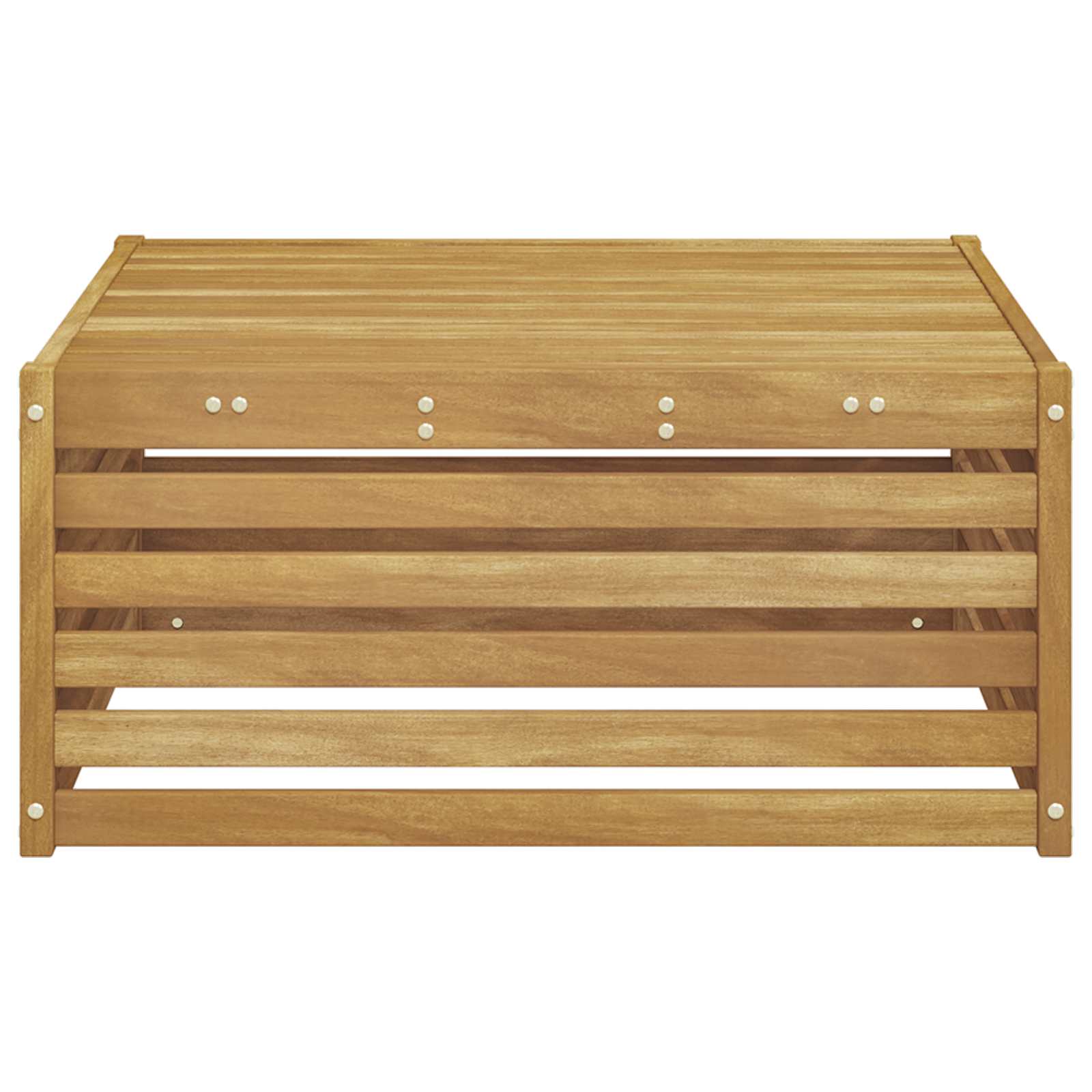 Buiten Tafel Massief Acaciahout Wit 79 x 79 x 37 cm image 4