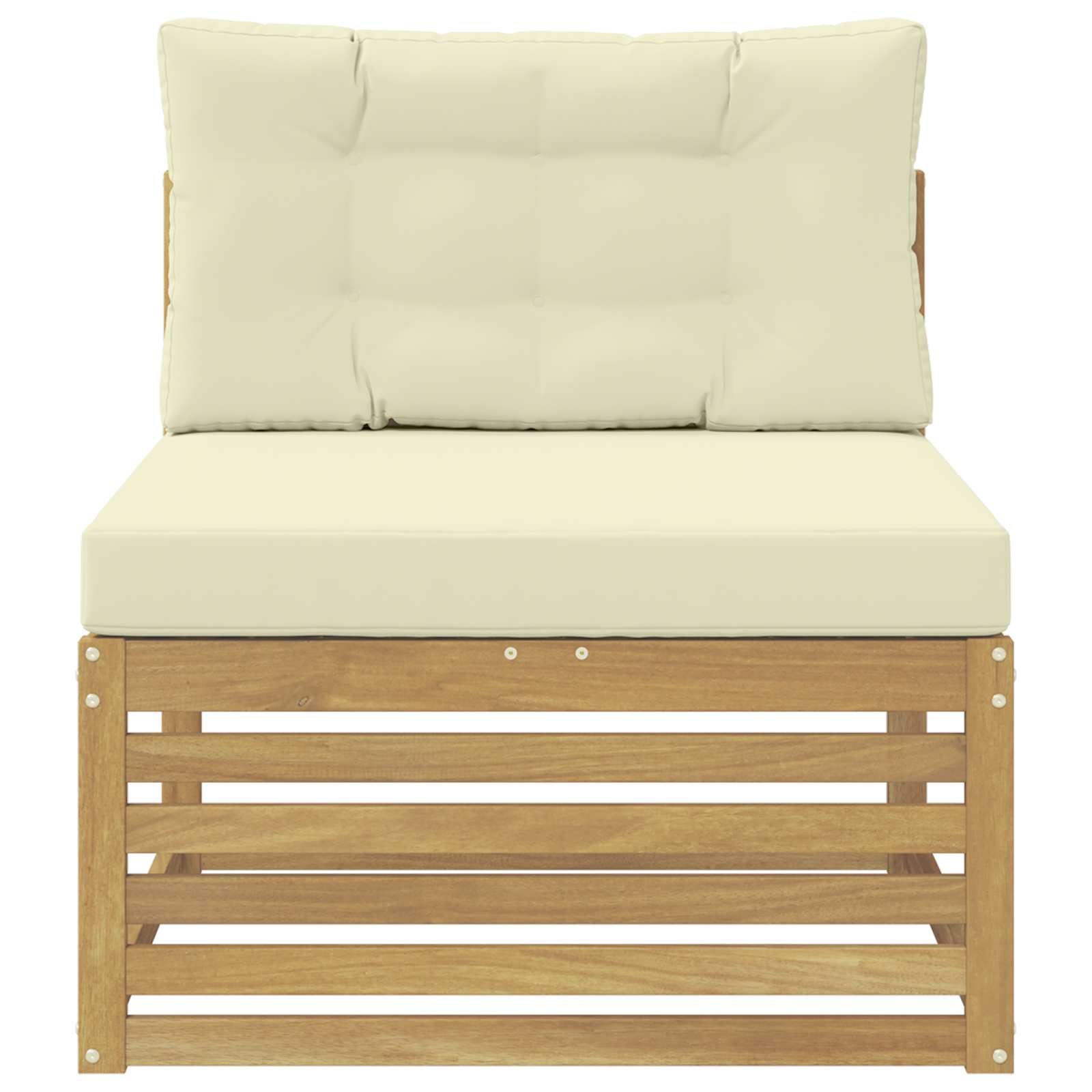 Buiten Midden Sofa Massief Acaciahout Wit 83 x 79 x 73 cm image 3