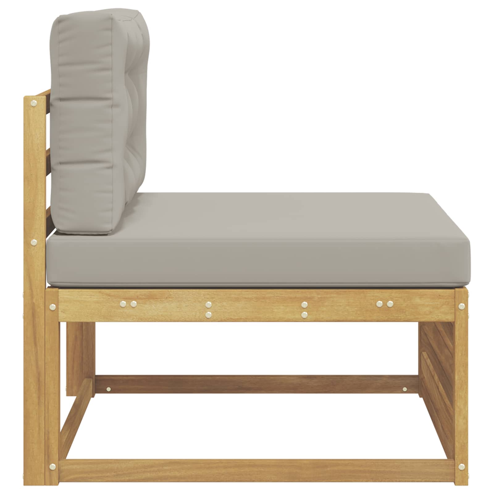 Buiten Midden Sofa Massief Acaciahout Wit image 4
