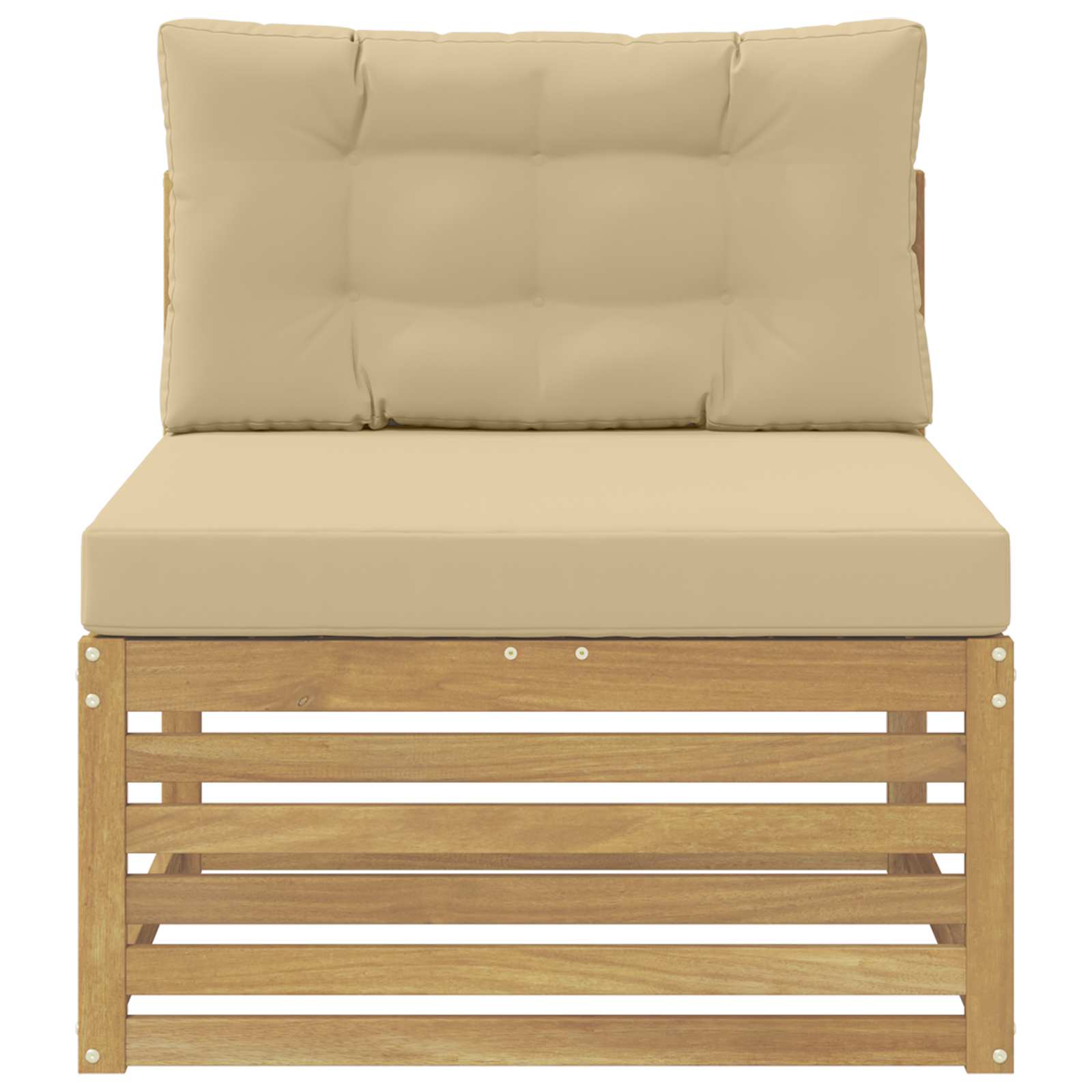 Buiten Midden Sofa Massief Acaciahout Wit image 3