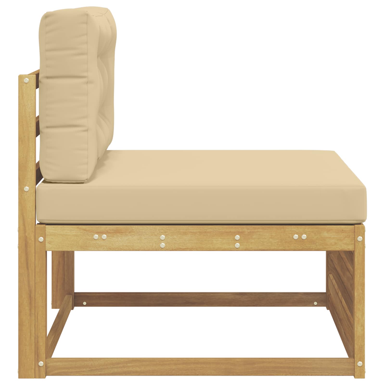 Buiten Midden Sofa Massief Acaciahout Wit image 4