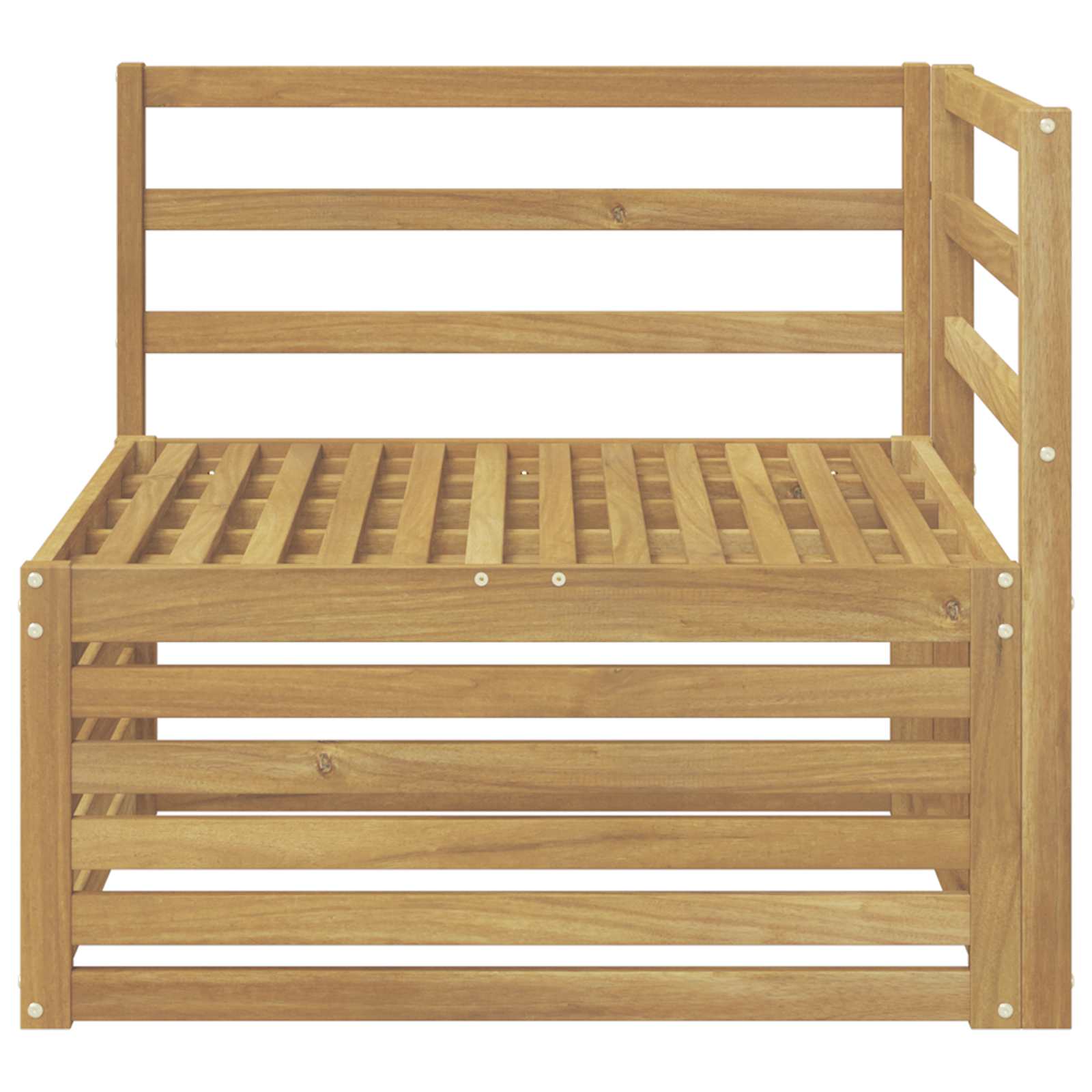 Buiten Hoek Sofa Massief Acaciahout Wit 83 x 83 x 73 cm image 3