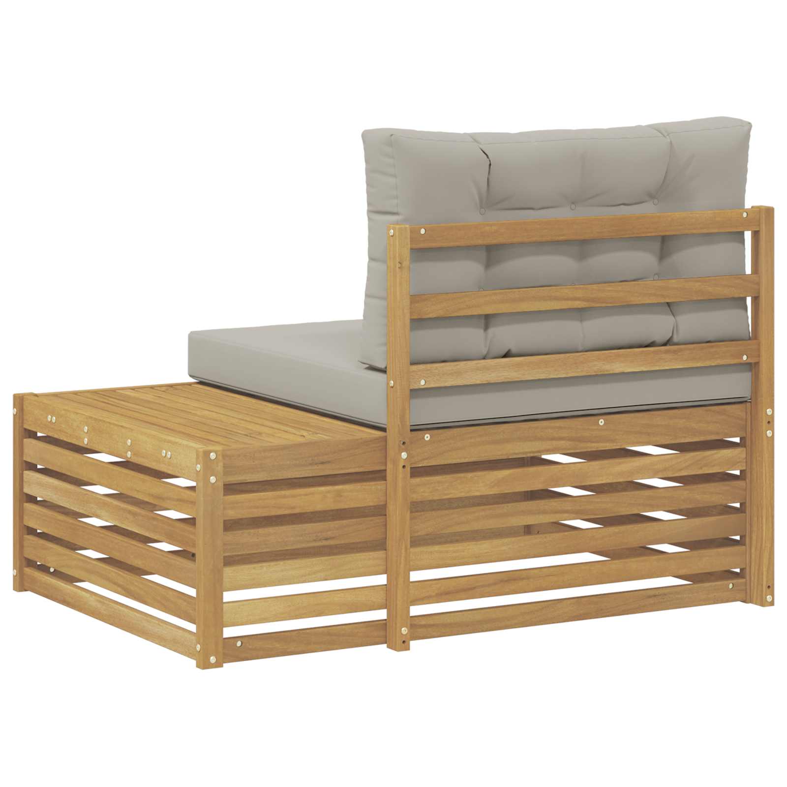 Buiten Eind Sofa Wit 115 x 83 x 73 cm Massief Acaciahout image 5