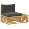 vidaXL V&auml;lim&ouml;&ouml;bel L&otilde;ppdiivan Valge 115 x 83 x 73 cm Tugev akatsiapuu