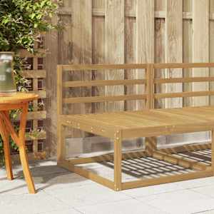 Modul naslonjala Bela 79 x 4 x 73 cm Masiven les akacije