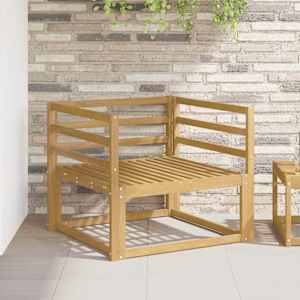Modul naslonjal 2 pcs Bela 79 x 4 x 73 cm Masiven les akacije