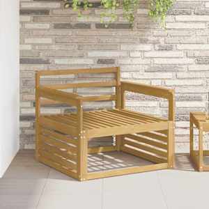 Modul naslonjal 2 pcs Bela 79 x 6 x 61 cm Masiven les akacije