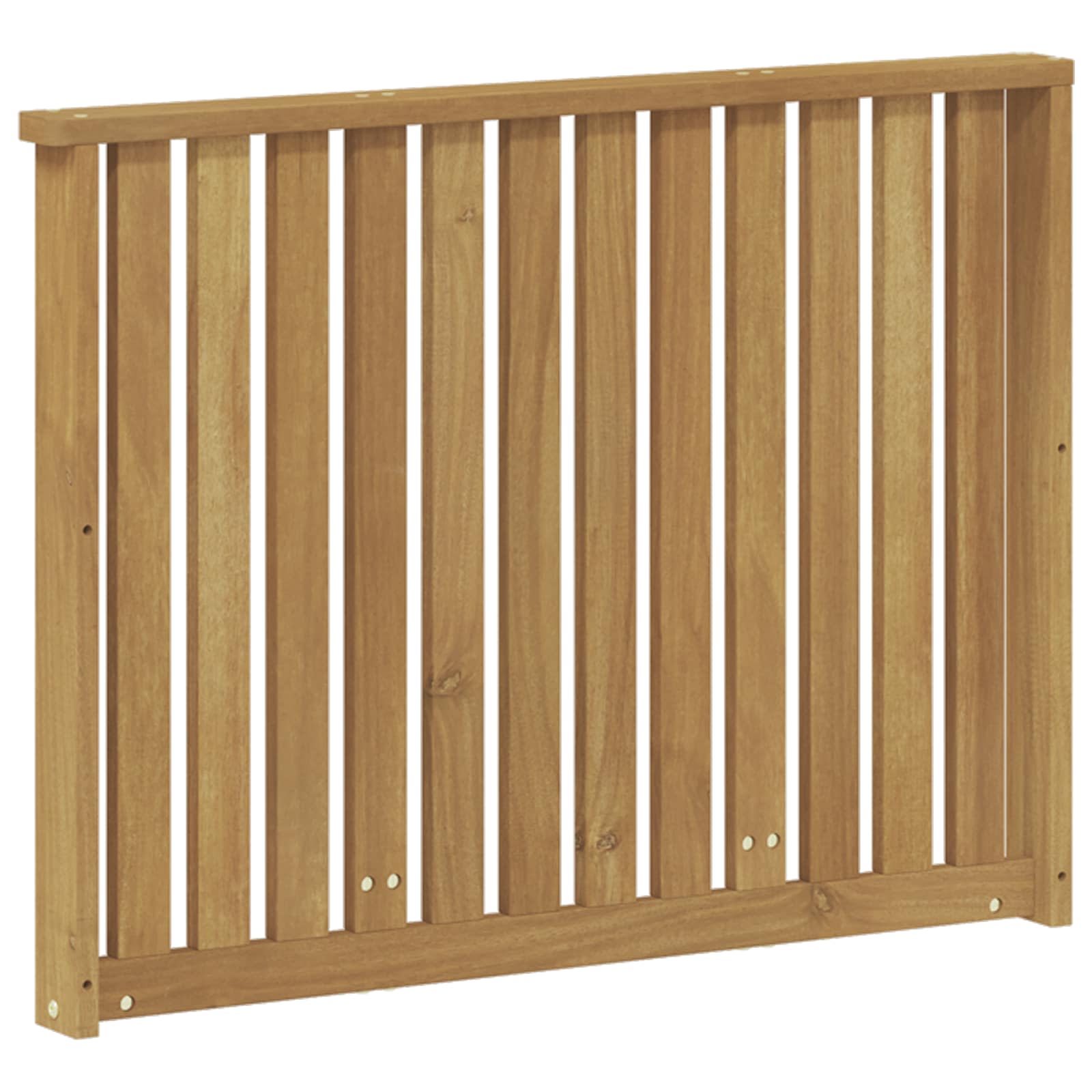 Armleuningen Module 2 pcs Wit 80 x 6 x 61 cm Massief Acaciahout image 7