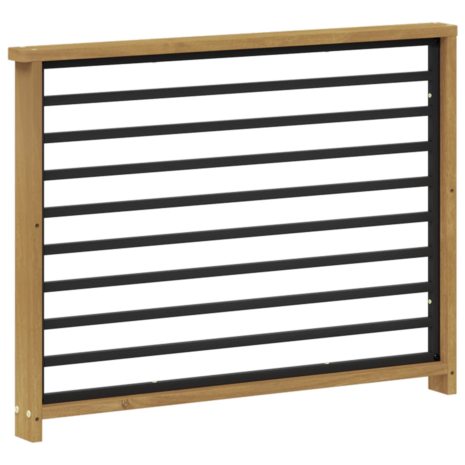 Armleuningen Module 2 pcs Wit 80 x 6 x 61 cm Massief Acaciahout image 4