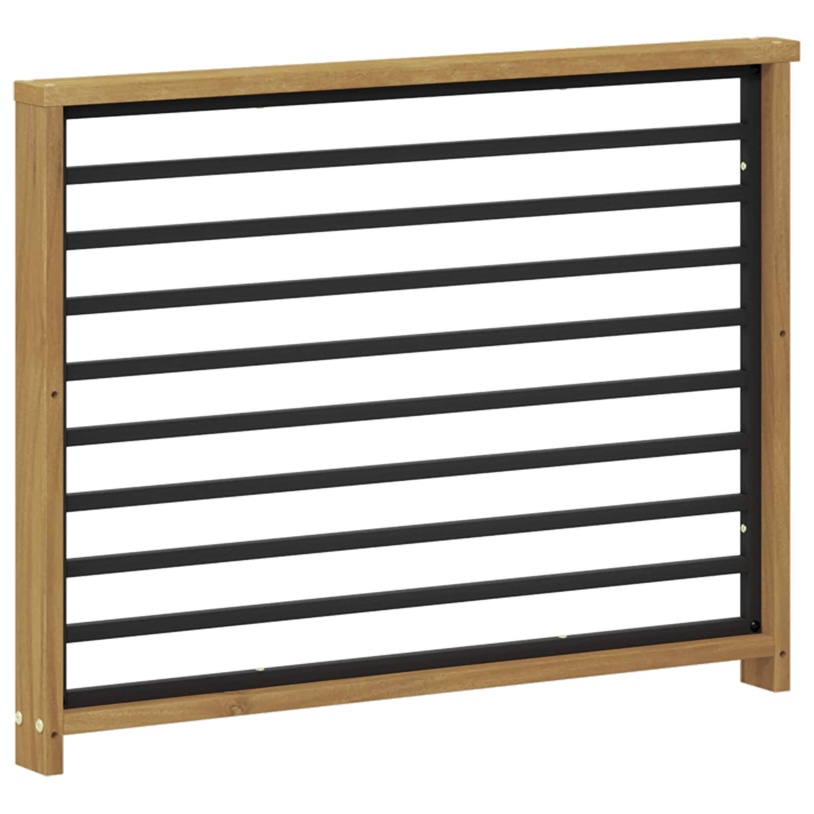 Armleuningen Module 2 pcs Wit 80 x 6 x 61 cm Massief Acaciahout image 7