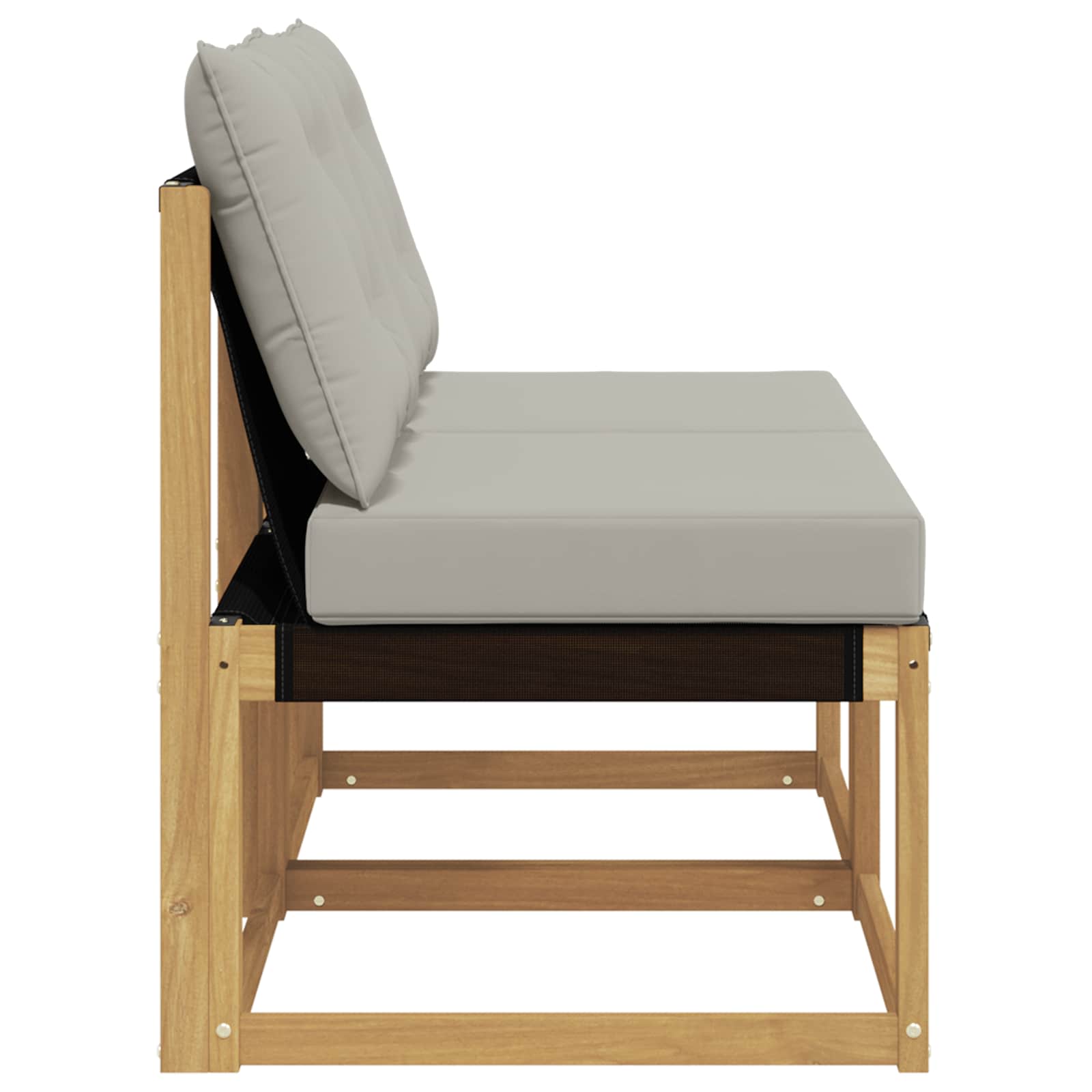2 Stuk Buiten Midden Sofa Massief acaciahout en Textilene Stof image 5
