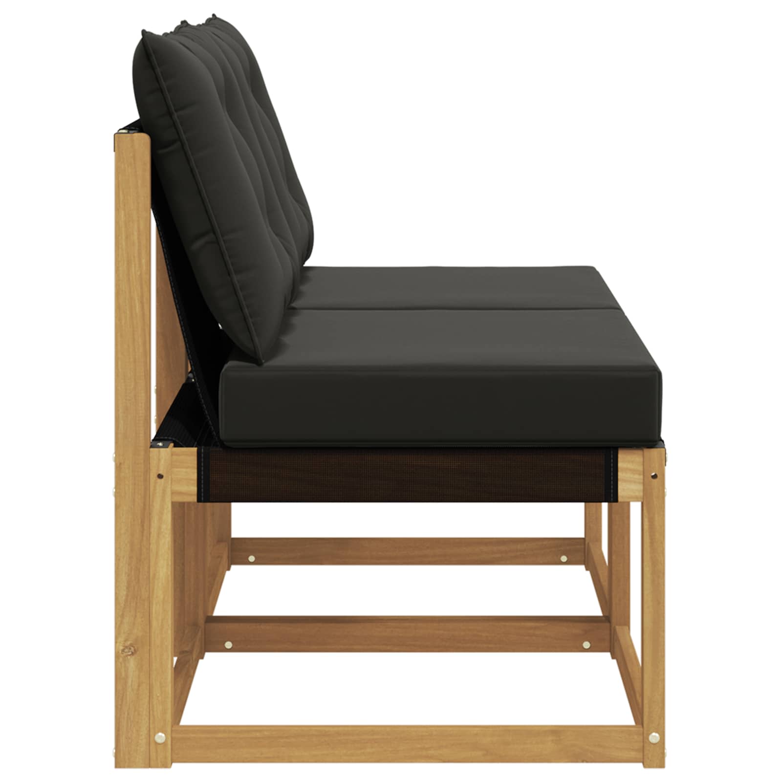 2 Stuk Buiten Midden Sofa Massief acaciahout en Textilene Stof image 5