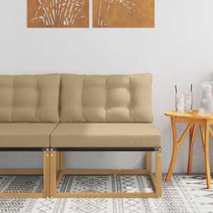 Srednji zunanji kavč z blazino Bela 79 x 83 x 73 cm jeklo