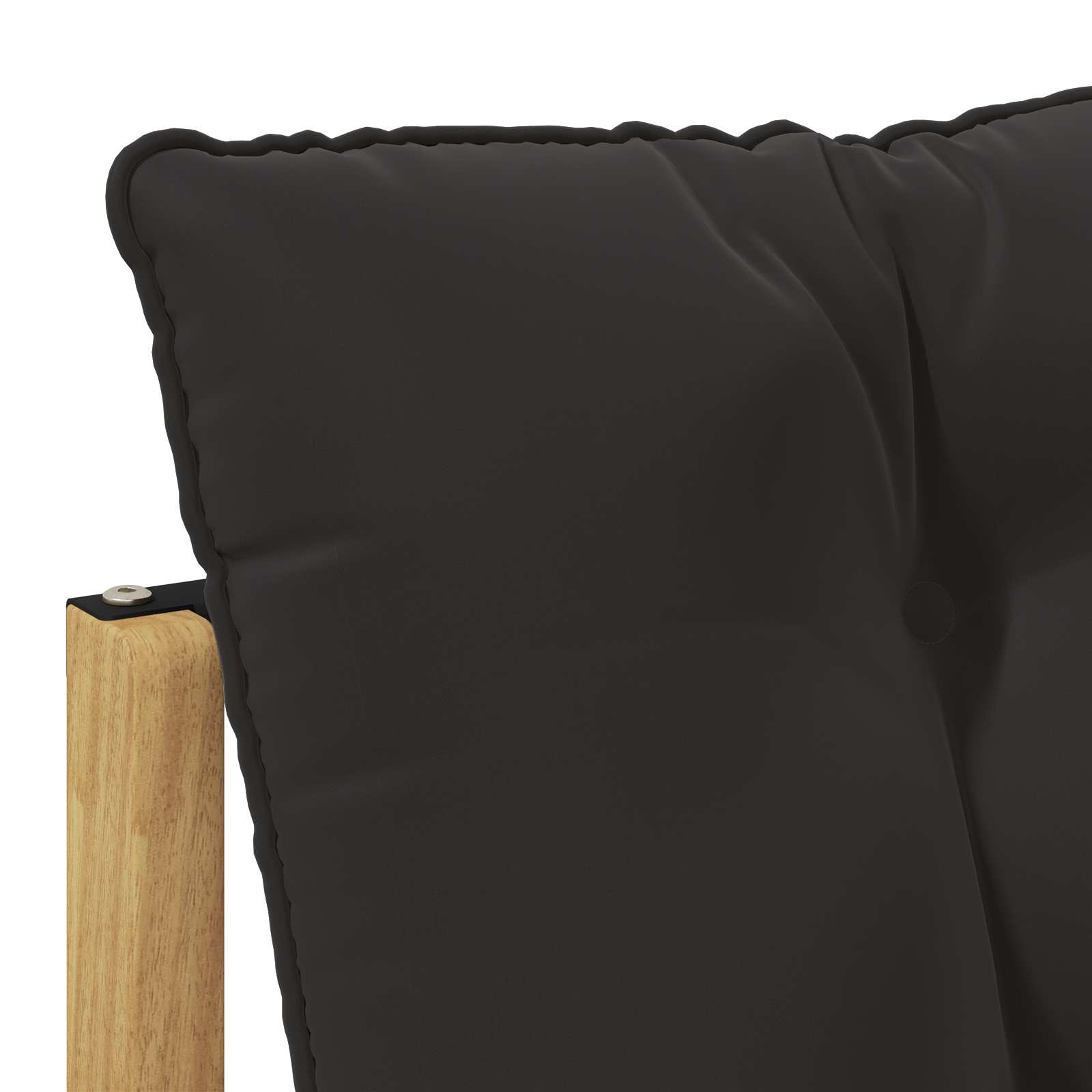 Buiten Midden Sofa Massief Acaciahout en Textilene Wit image 7