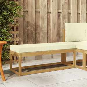 Zunanji stolček klop Bela 115 x 43 x 45 cm Masiven les akacije