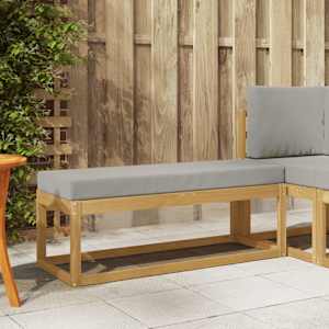 Zunanji stolček klop Bela 115 x 43 x 45 cm Masiven les akacije