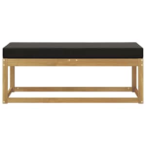 Outdoorový stoličkový benč s polštářem Bílá 115 x 43 x 45 cm - obrázek 3