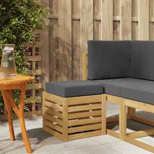 Zunanji stolček klop Bela 43 x 43 x 45 cm Masiven les akacije