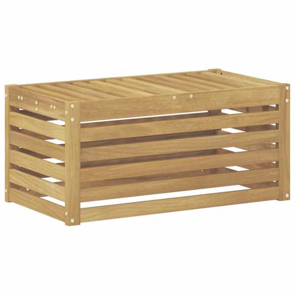 vidaXL V&auml;litoolpinke Tugev akatsiapuu Valge 79 x 43 x 37 cm