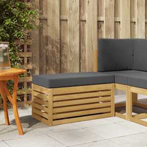 Zunanji stolček klop Bela 80 x 43 x 45 cm Masiven les akacije