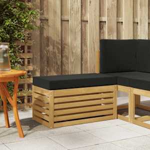 Zunanji stolček klop Bela 80 x 43 x 45 cm Masiven les akacije