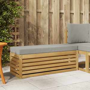 Zunanji stolček klop Bela 115 x 43 x 45 cm Masiven les akacije