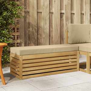 Zunanji stolček klop Bela 115 x 43 x 45 cm Masiven les akacije