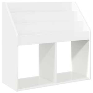 Dětský regál s úložištěm Vysoce lesklá bílá 72,5 x 29,5 x 69 cm - obrázek 2