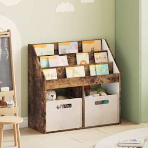 Otroška knjižnica Dimljeni oreh 72,5 x 29,5 x 69 cm