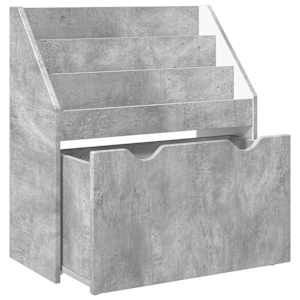 Dětský regál Betonově šedá 60 x 29,5 x 69 cm kompozitní dřevo - obrázek 6